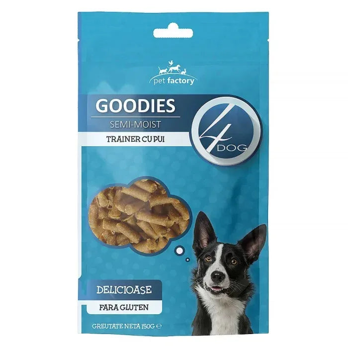 Recompense pentru câini 4DOG Trainer cu pui, 150g
