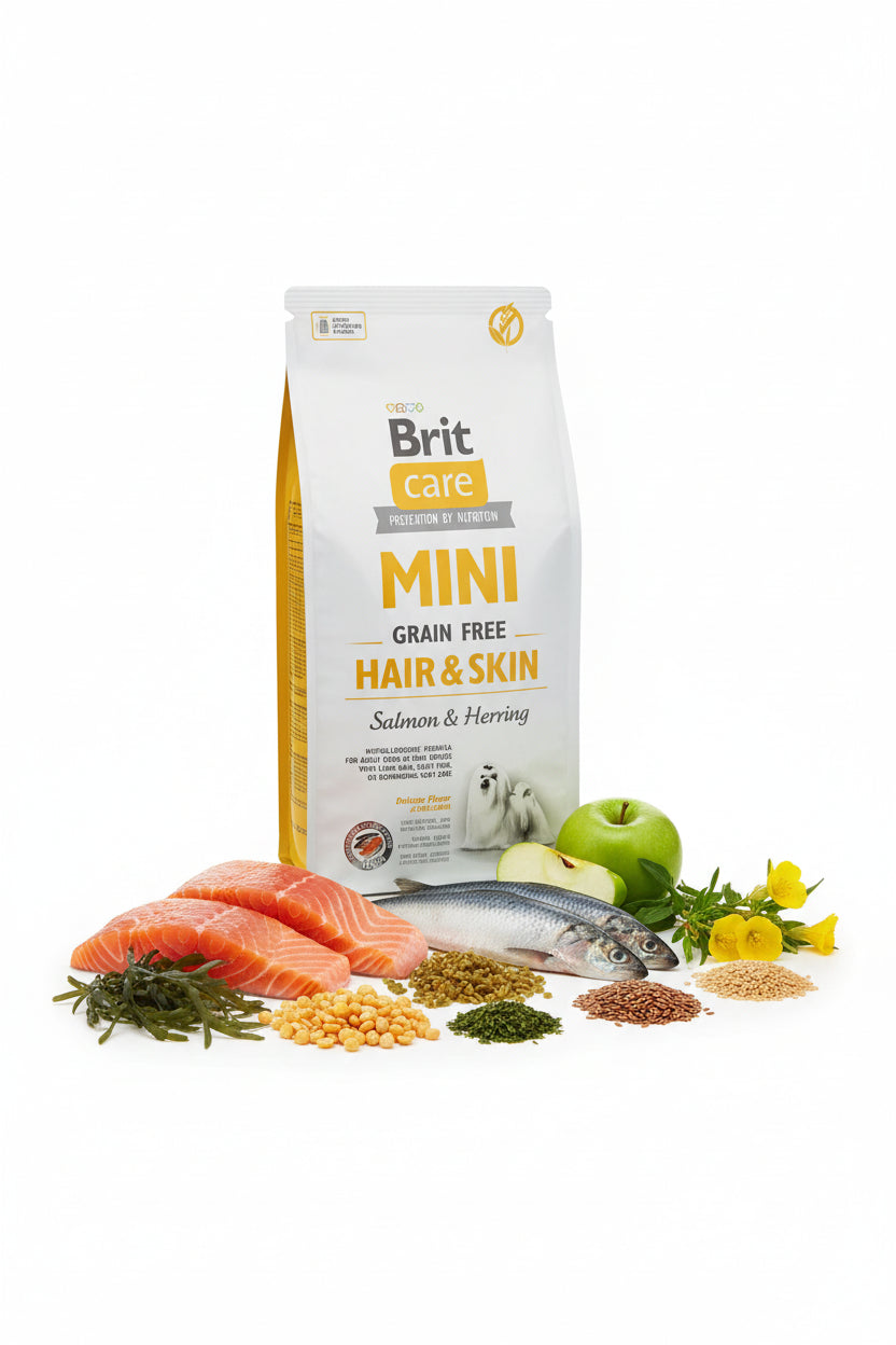Hrana uscata pentru caini Brit Care Mini Hair & Skin 2kg