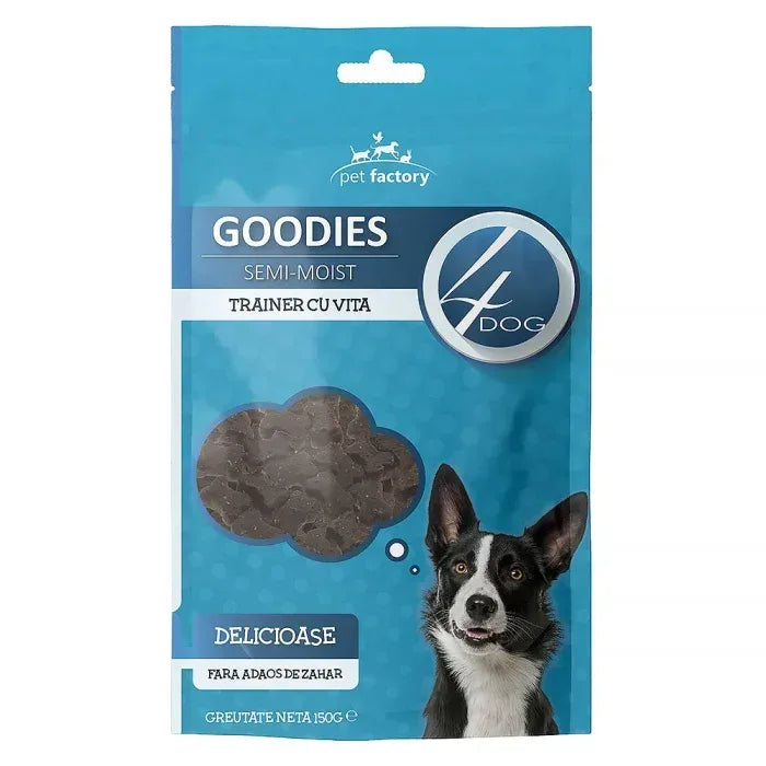Recompense pentru câini 4DOG Trainer cu carne de vită, 150g