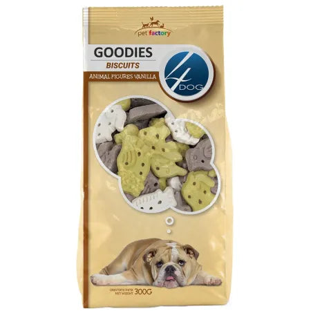 Recompense pentru câini 4Dog Goodies Biscuiți cu vanilie, 300g