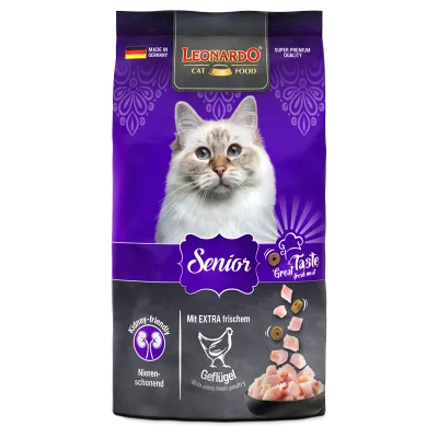 Leonardo Senior 7.5kg Hrană Uscată Premium pentru Pisici Seniori (peste 10 ani)