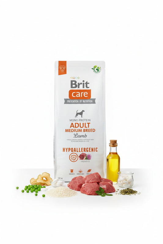 Hrana uscata pentru caini Brit Care Adult Medium Lamb 12kg