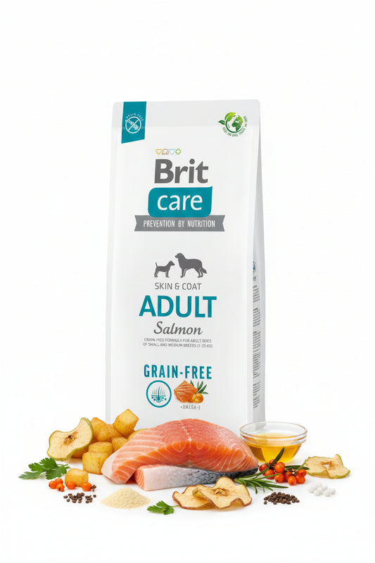 Hrana uscata pentru caini Brit Care Dog Adult Salmon 12kg