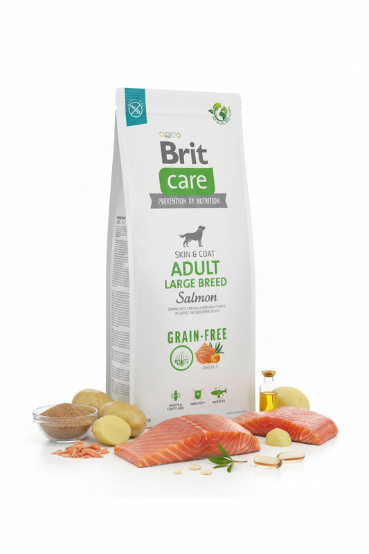 Hrana uscata pentru caini Brit Care Dog Grain Free cu somon 12kg