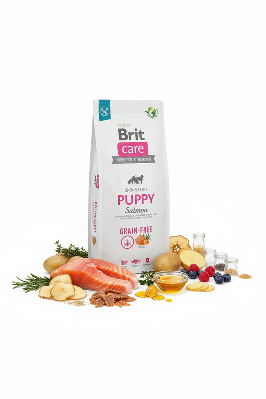 Hrana uscata pentru caini Brit Care Dog Puppy Salmon 12kg