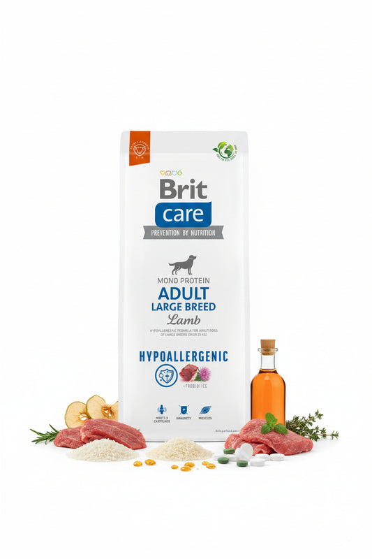 Hrana uscata pentru caini Brit Care Hypoallergenic Adult Large Breed cu miel 12kg