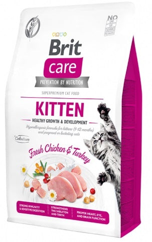 Hrana uscata pentru pisici Brit Care Kitten Healthy Growth 2kg