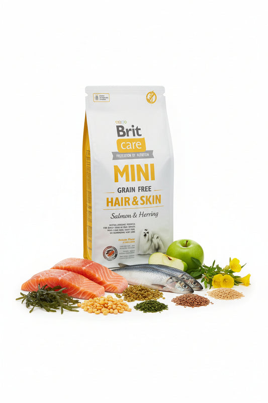 Hrana uscata pentru caini Brit Care Mini Hair & Skin 2kg