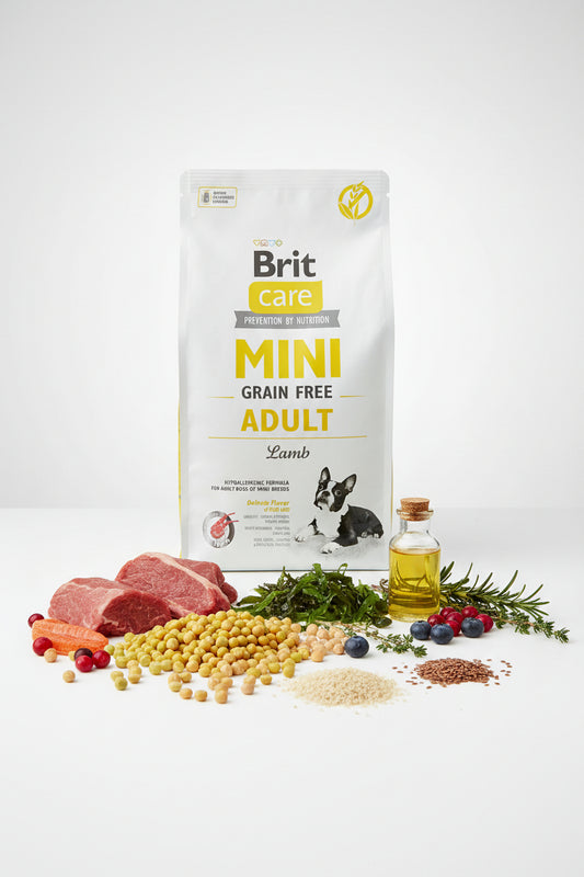 Hrana uscata pentru caini Brit Care Mini cu miel 7kg