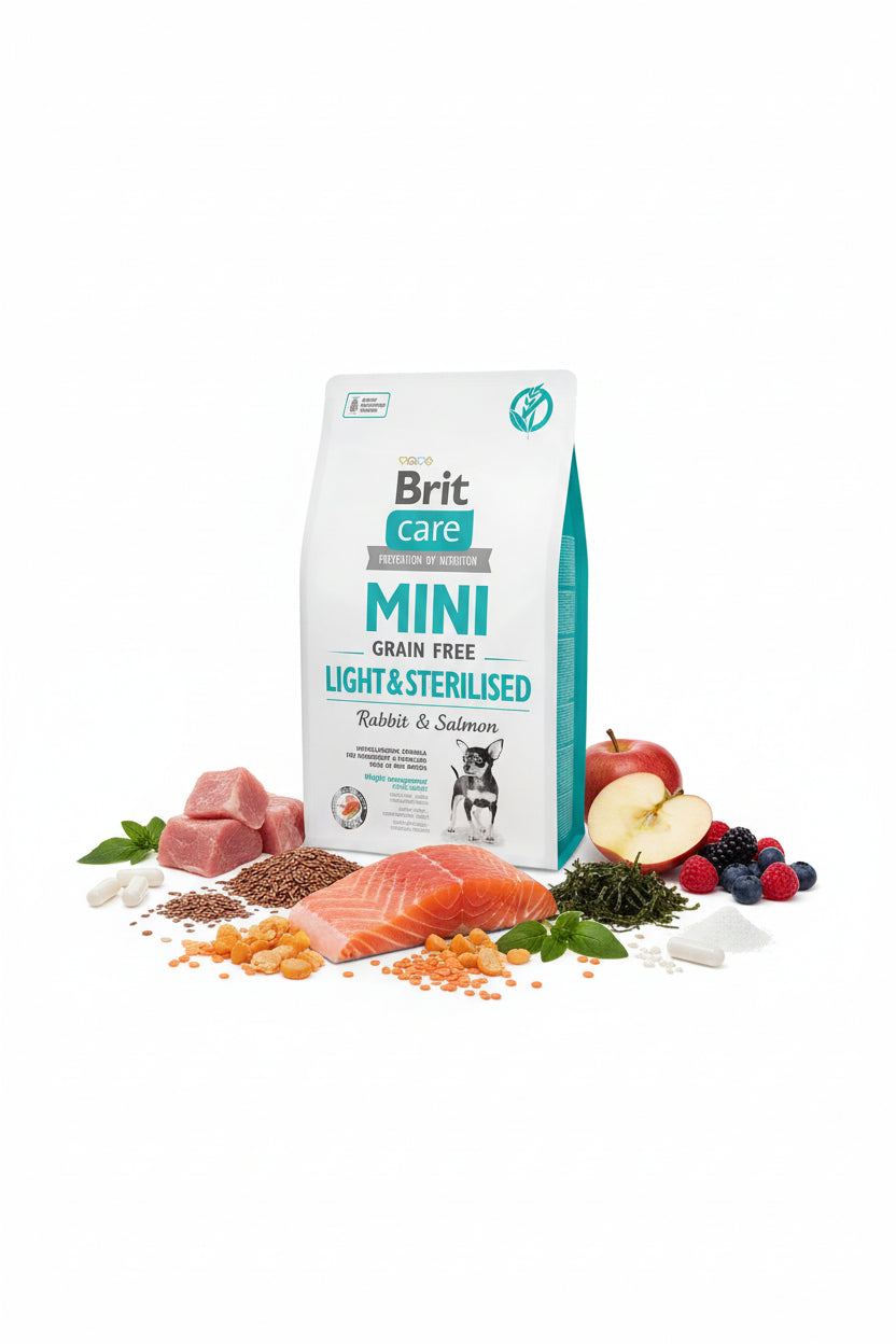 Hrana uscata pentru caini Brit Care Mini Light & Sterilised 2kg