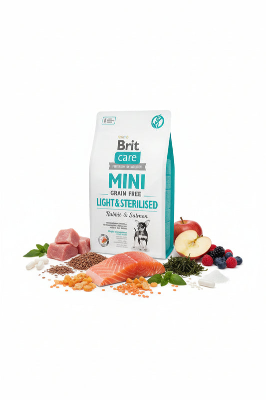Hrana uscata pentru caini Brit Care Mini Light & Sterilised 2kg