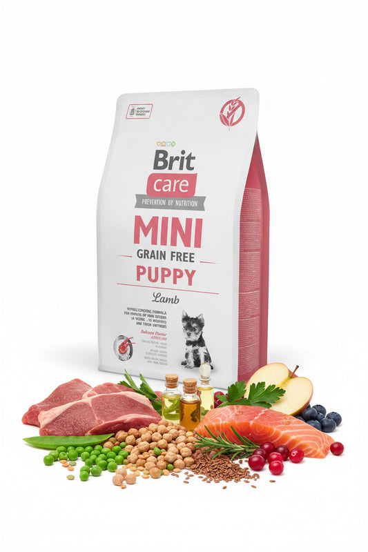 Hrana uscata pentru caini Brit Care Mini Puppy Lamb 2kg