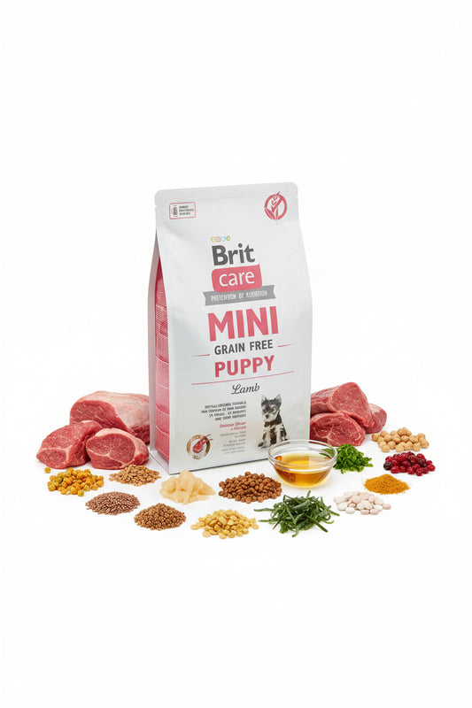 Hrana uscata pentru caini Brit Care Mini Puppy Lamb 7kg