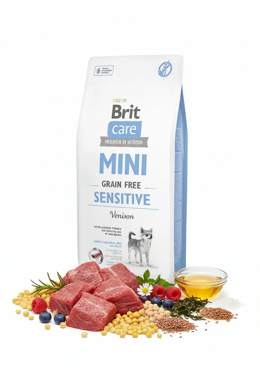 Hrana uscata pentru caini Brit Care Mini Sensitive 7kg