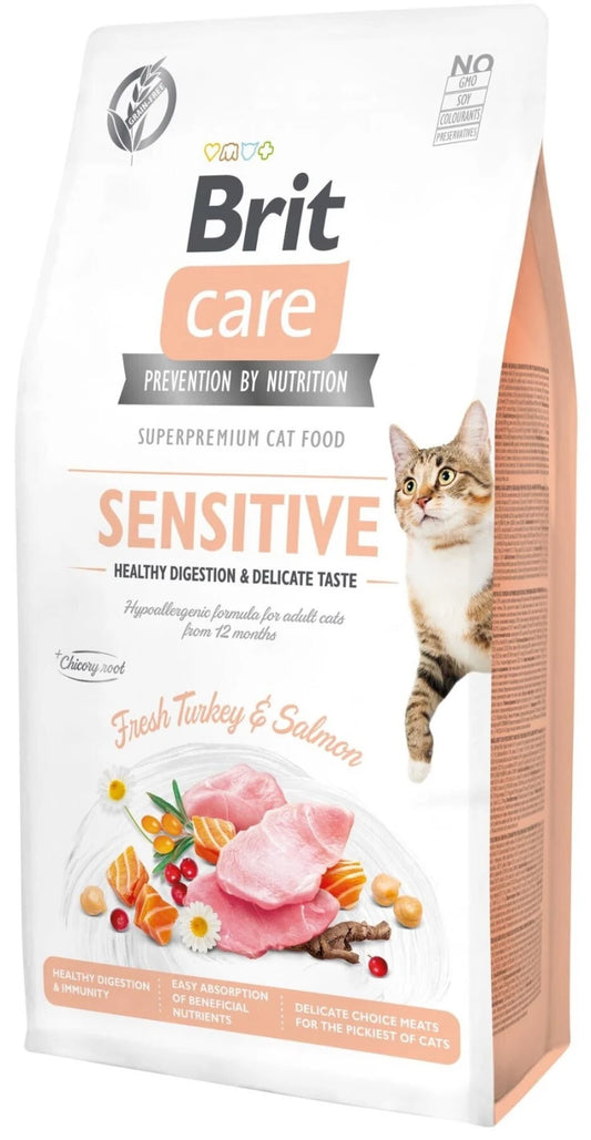 Hrana uscata pentru pisici Brit Care Sensitive Healthy Digestion 2kg