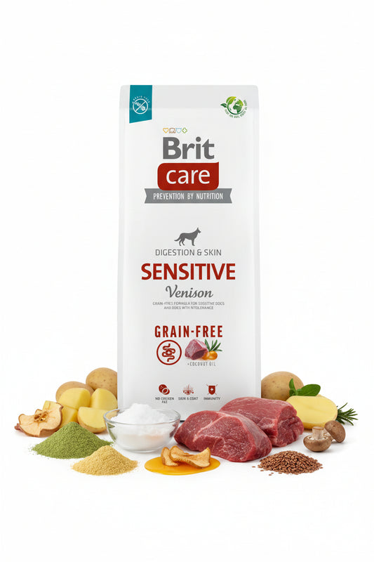 Hrana uscata pentru caini Brit Care Sensitive Venison 12kg