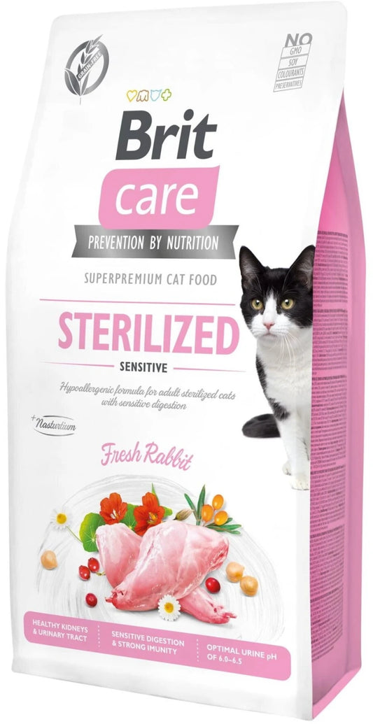 Hrana uscata pentru pisici Brit Care Sterilized Sensitive 2kg