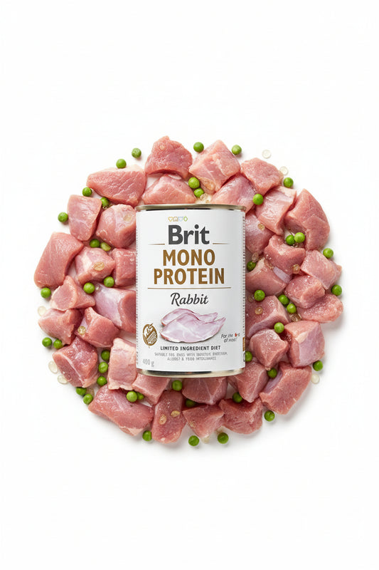 Brit Mono Protein Iepure 400g - hrană uscată pentru câini