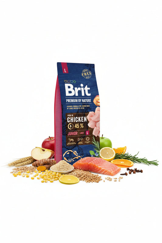 Hrana uscata pentru caini Brit Premium By Nature Junior 15kg