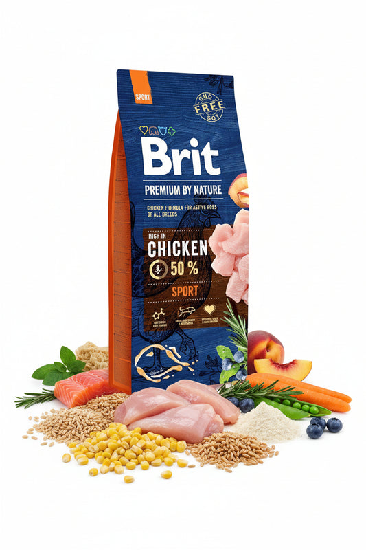 Brit Premium By Nature Sport Active 15kg hrană pentru câini activi