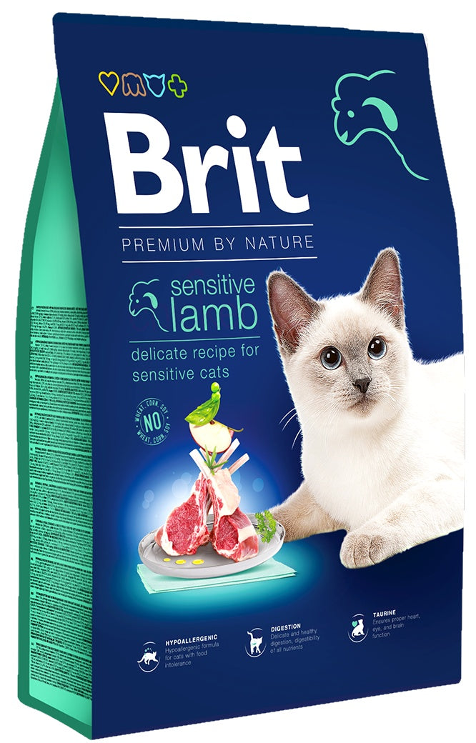 Hrana uscata pentru pisici Brit Premium Cat Sensitive Lamb