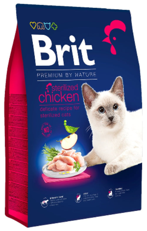 Hrana uscata pentru pisici Brit Premium Cat Sterilized Chicken