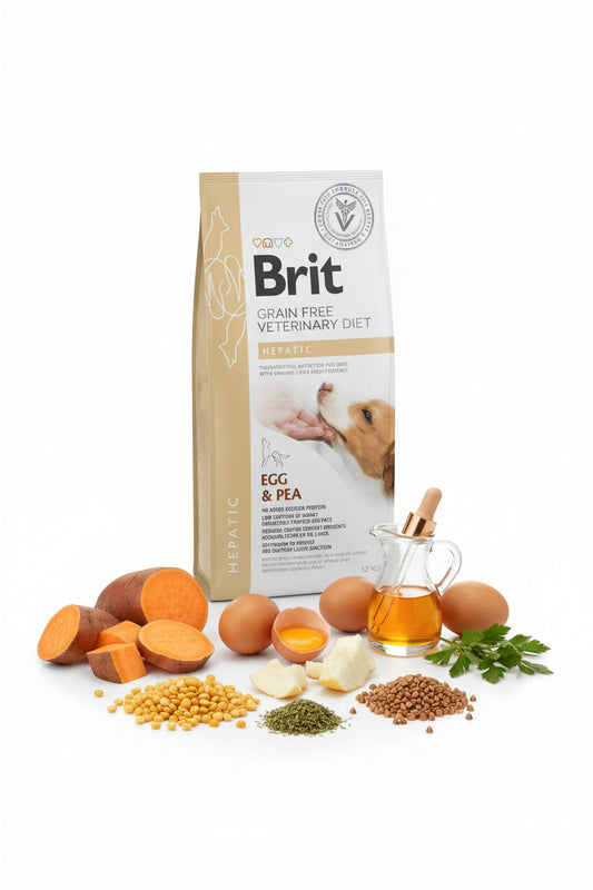 Hrana uscata pentru caini Brit Veterinary Diet Hepatic 12kg