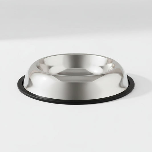 Bol pentru câini mici și pisici 4Dog din oțel inoxidabil, 0.48L, ⌀15.5cm