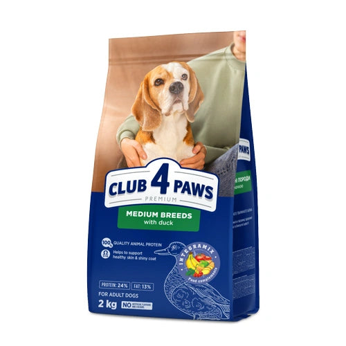 Hrana uscata pentru caini Club 4 Paws Premium Adult Medium 14kg