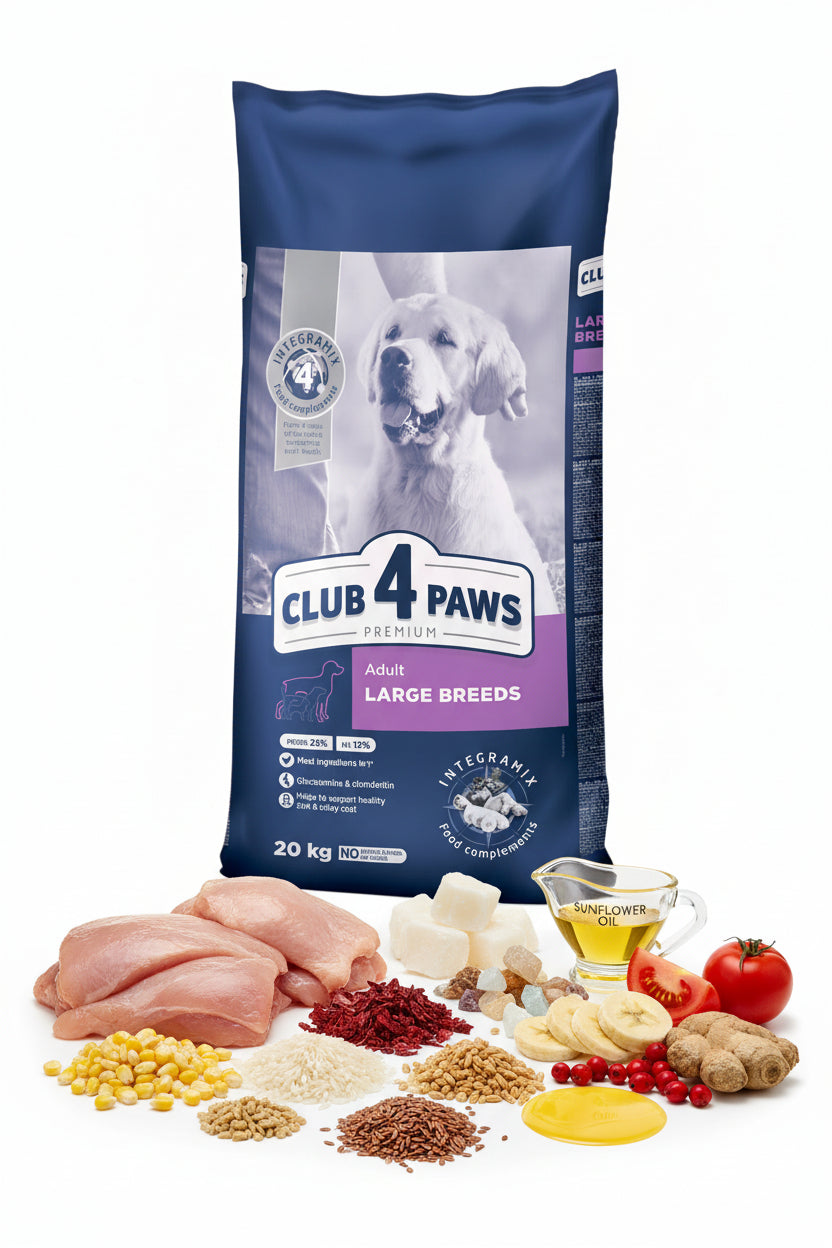 Club 4 Paws Premium Large Breeds 20kg hrană câini mari