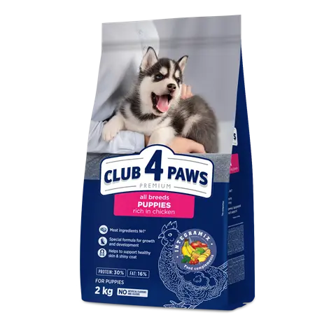 Hrana uscata pentru caini Club 4 Paws Premium Pui 14kg