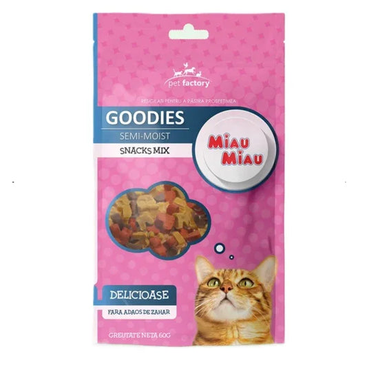 Recompense pentru pisici Miau Miau Snacks Mix, 60g