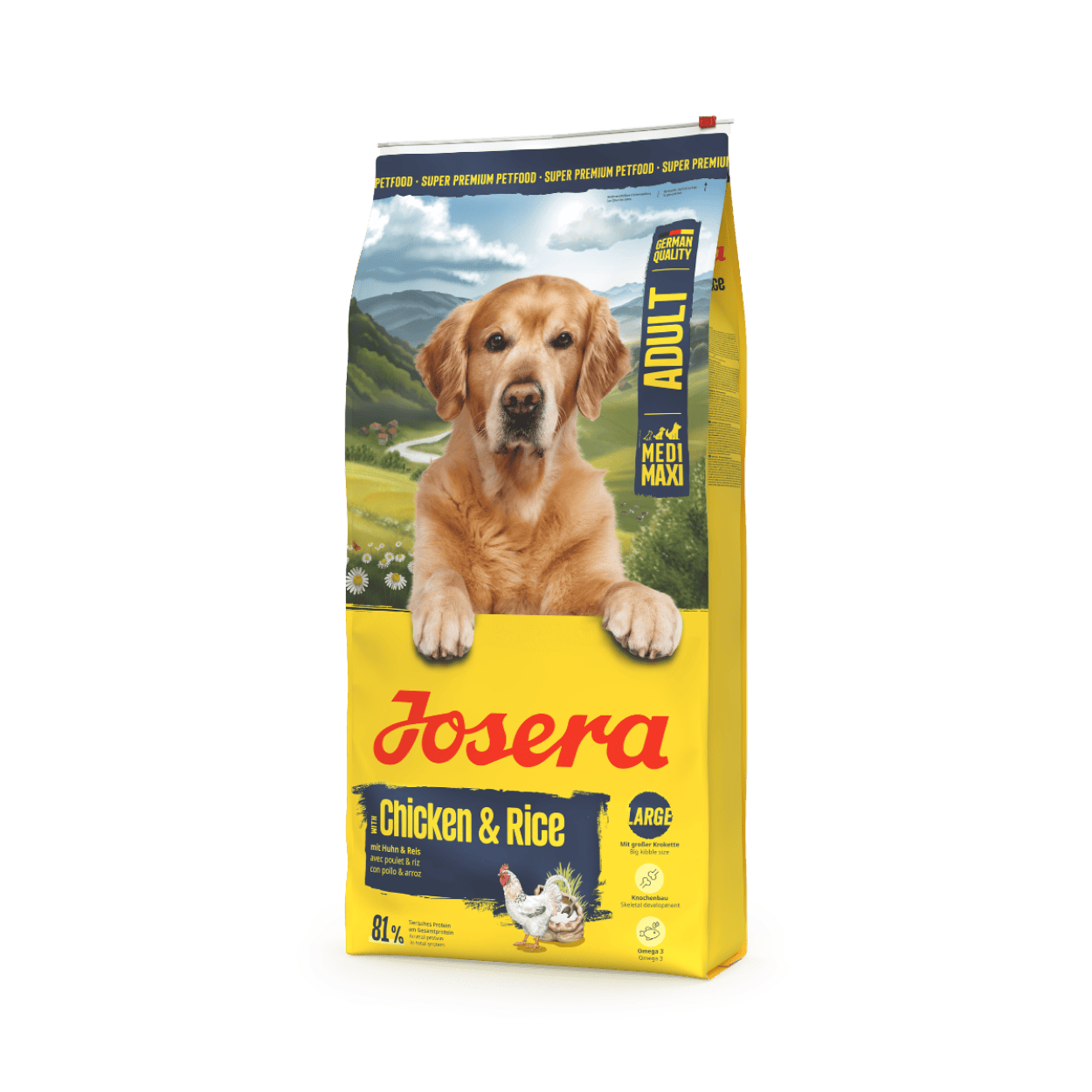 Hrana uscata pentru caini Josera Medi/Maxi Chicken & Rice