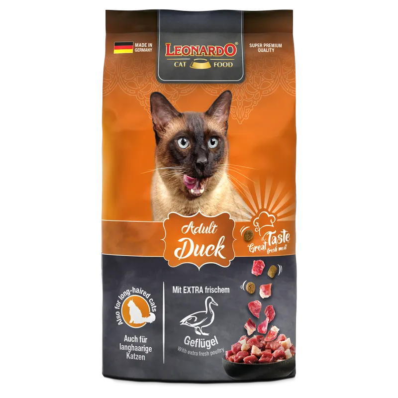 Hrana uscata pentru pisici Leonardo Adult Duck 15kg