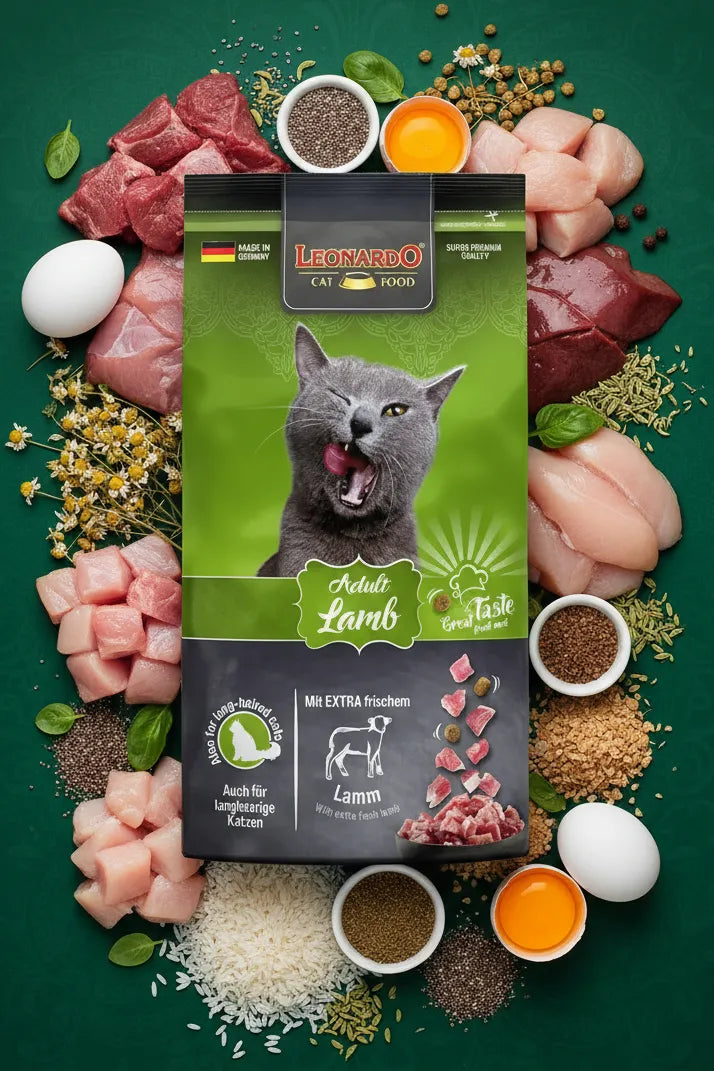 hrana uscata pentru pisici Leonardo Adult Lamb & Rice digestie sensibila
