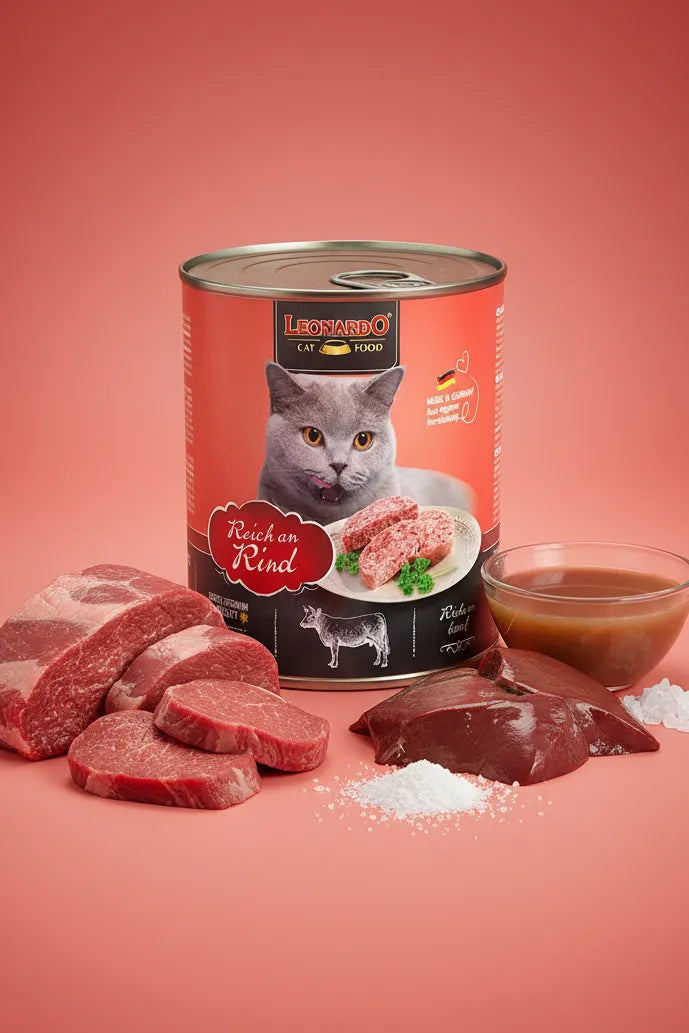 hrana umeda pentru pisici Leonardo Beef cu carne proaspata