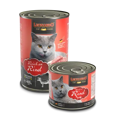 Hrana umeda pentru pisici Leonardo Rich in Beef 800g