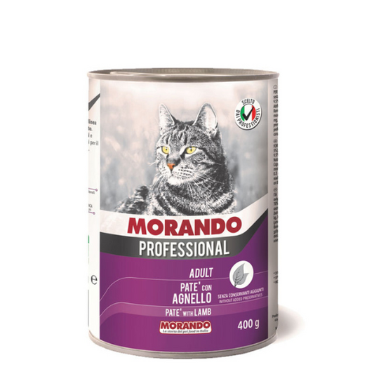 Hrana umeda pentru pisici MORANDO Adult Pate cu Miel 400g