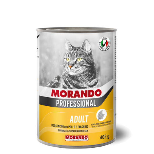 Hrana umeda pentru pisici Morando Chunks cu ficat de pui 405g
